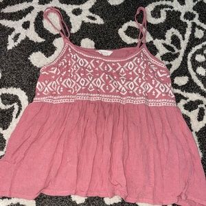 pink babydoll tank top